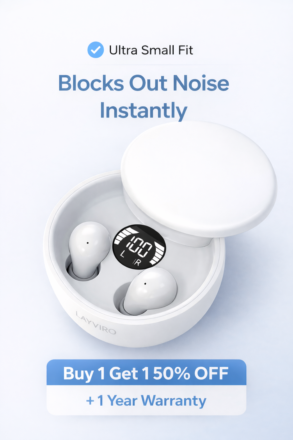 LAYVIRO™ Earbuds That Don’t Hurt — Even After Hours