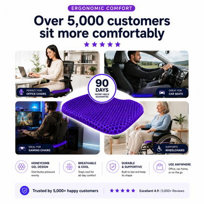 LAYVIRO™ Gel Seat Cushion