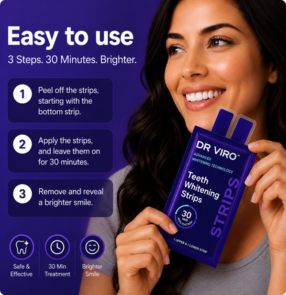 Purple Teeth Whitening Strips